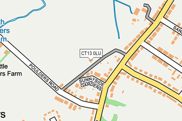 CT13 0LU map - OS OpenMap – Local (Ordnance Survey)
