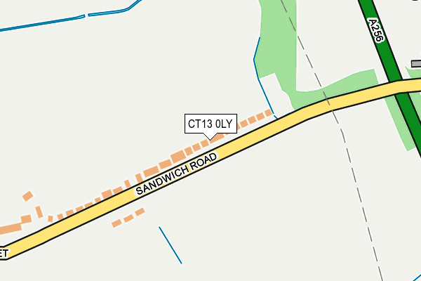 CT13 0LY map - OS OpenMap – Local (Ordnance Survey)