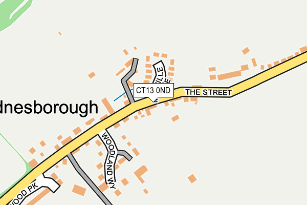 CT13 0ND map - OS OpenMap – Local (Ordnance Survey)