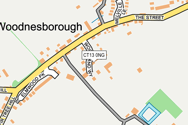 CT13 0NG map - OS OpenMap – Local (Ordnance Survey)