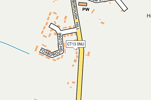 CT13 0NU map - OS OpenMap – Local (Ordnance Survey)