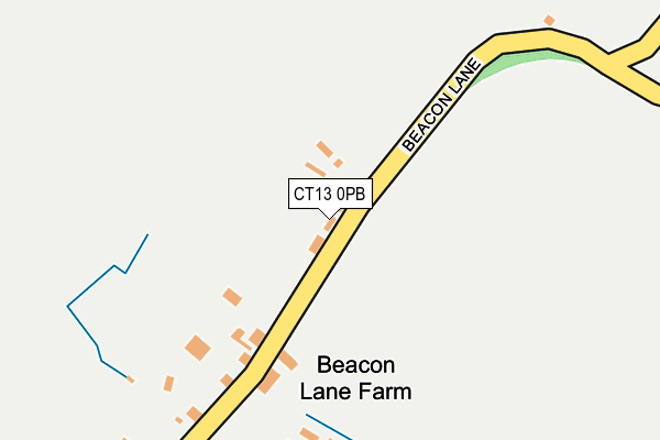 CT13 0PB map - OS OpenMap – Local (Ordnance Survey)