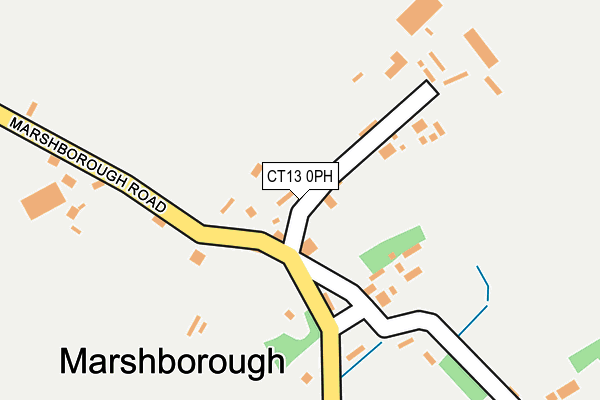 CT13 0PH map - OS OpenMap – Local (Ordnance Survey)