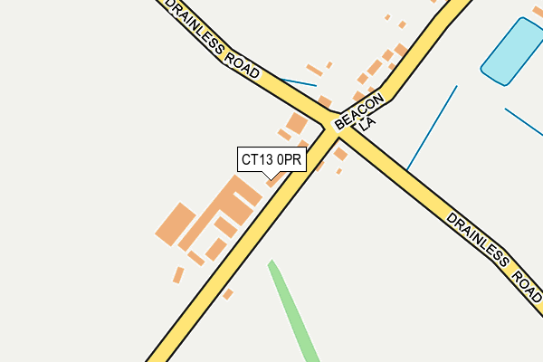 CT13 0PR map - OS OpenMap – Local (Ordnance Survey)