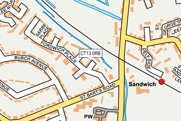 CT13 0RB map - OS OpenMap – Local (Ordnance Survey)