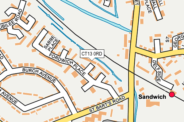 CT13 0RD map - OS OpenMap – Local (Ordnance Survey)