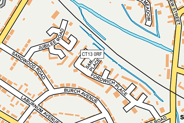 CT13 0RF map - OS OpenMap – Local (Ordnance Survey)