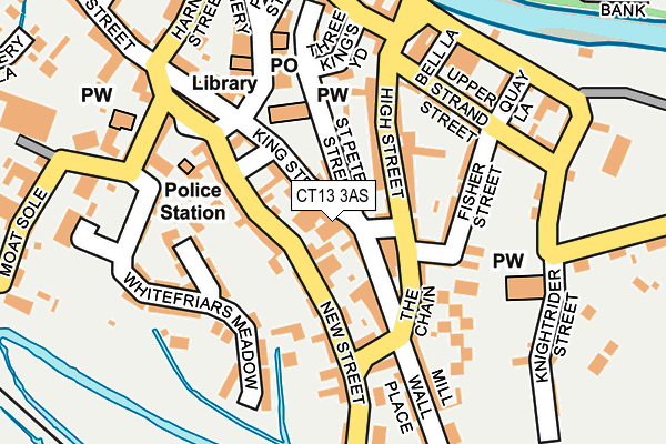 CT13 3AS map - OS OpenMap – Local (Ordnance Survey)