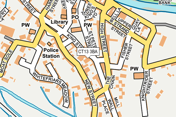 CT13 3BA map - OS OpenMap – Local (Ordnance Survey)