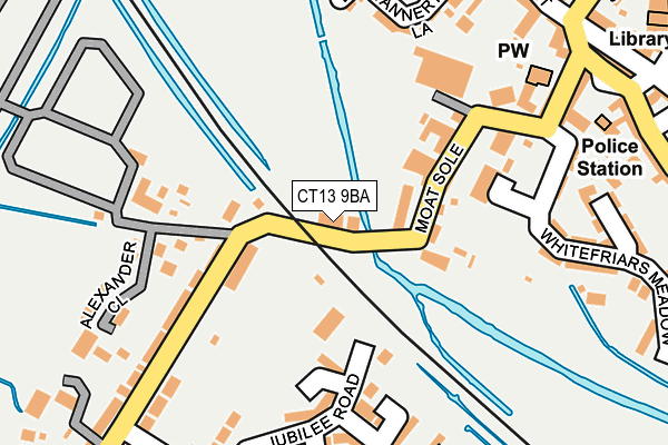 CT13 9BA map - OS OpenMap – Local (Ordnance Survey)