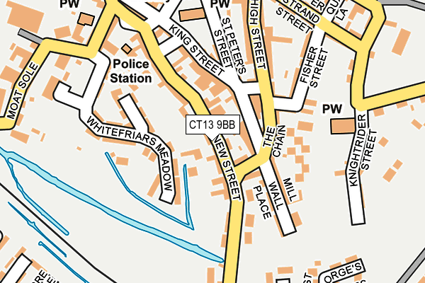 CT13 9BB map - OS OpenMap – Local (Ordnance Survey)