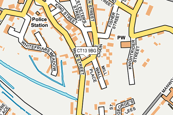CT13 9BG map - OS OpenMap – Local (Ordnance Survey)
