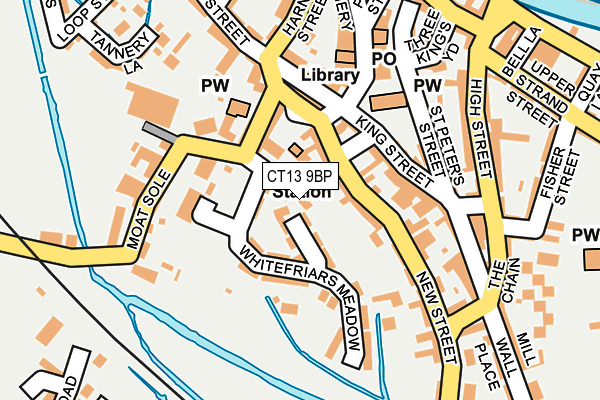 CT13 9BP map - OS OpenMap – Local (Ordnance Survey)