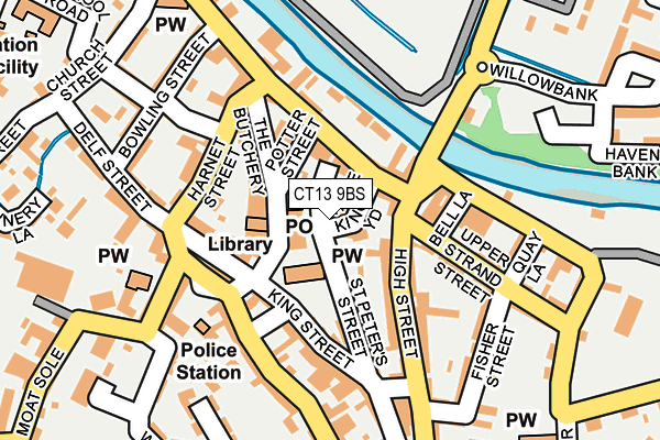 CT13 9BS map - OS OpenMap – Local (Ordnance Survey)