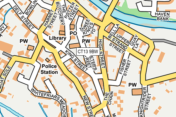 CT13 9BW map - OS OpenMap – Local (Ordnance Survey)