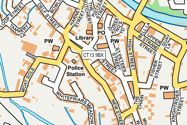 CT13 9BX map - OS OpenMap – Local (Ordnance Survey)