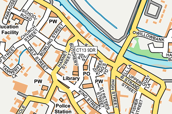 CT13 9DR map - OS OpenMap – Local (Ordnance Survey)