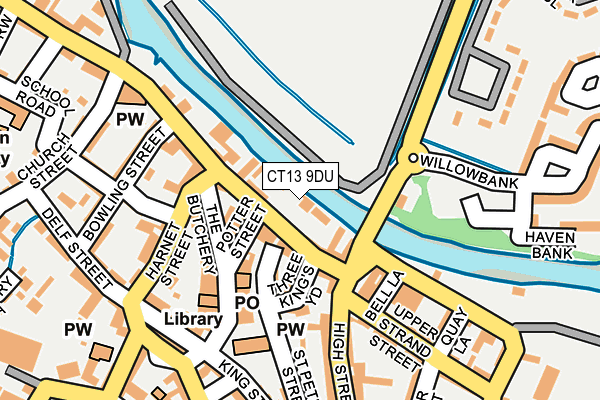 CT13 9DU map - OS OpenMap – Local (Ordnance Survey)