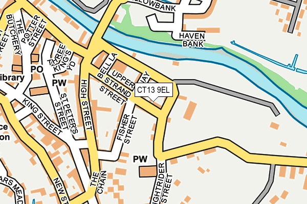 CT13 9EL map - OS OpenMap – Local (Ordnance Survey)