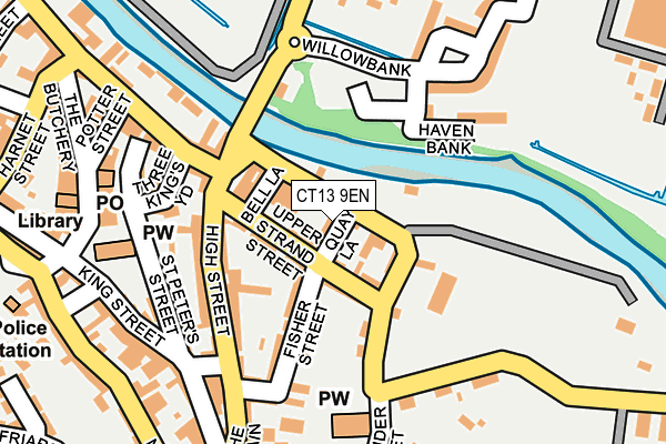 CT13 9EN map - OS OpenMap – Local (Ordnance Survey)