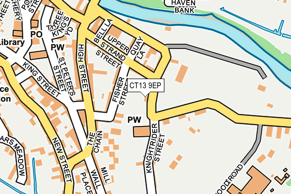 CT13 9EP map - OS OpenMap – Local (Ordnance Survey)