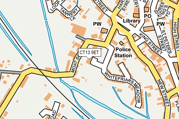 CT13 9ET map - OS OpenMap – Local (Ordnance Survey)