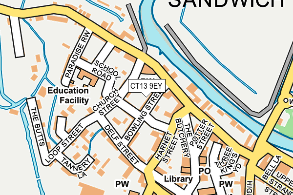 CT13 9EY map - OS OpenMap – Local (Ordnance Survey)