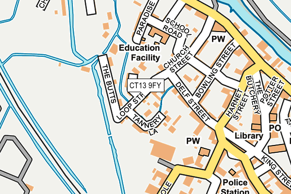 CT13 9FY map - OS OpenMap – Local (Ordnance Survey)