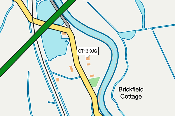 CT13 9JG map - OS OpenMap – Local (Ordnance Survey)