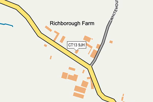 CT13 9JH map - OS OpenMap – Local (Ordnance Survey)