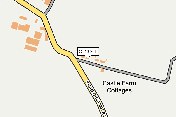 CT13 9JL map - OS OpenMap – Local (Ordnance Survey)