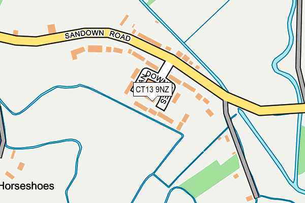 CT13 9NZ map - OS OpenMap – Local (Ordnance Survey)