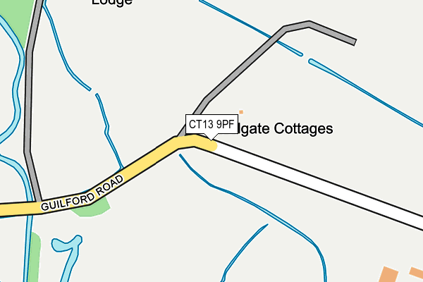CT13 9PF map - OS OpenMap – Local (Ordnance Survey)