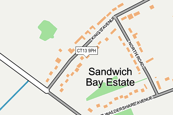 CT13 9PH map - OS OpenMap – Local (Ordnance Survey)