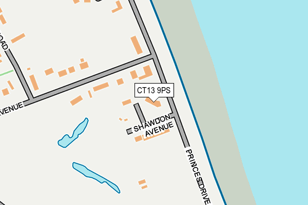 CT13 9PS map - OS OpenMap – Local (Ordnance Survey)