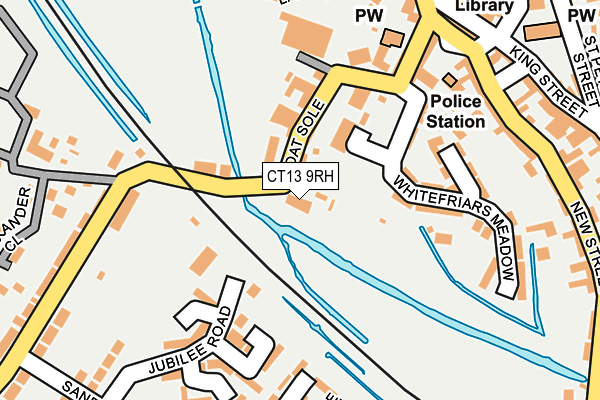 CT13 9RH map - OS OpenMap – Local (Ordnance Survey)