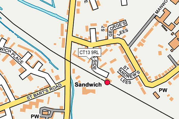 CT13 9RL map - OS OpenMap – Local (Ordnance Survey)