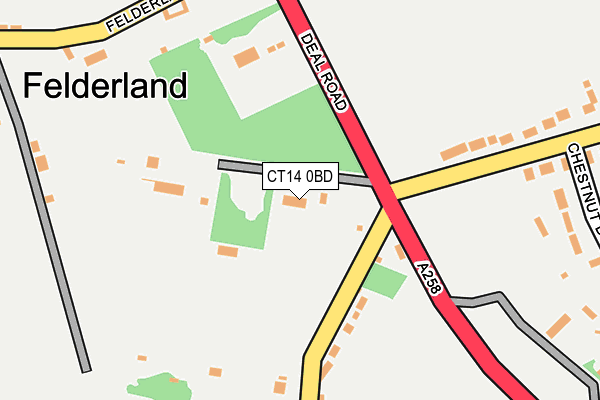 CT14 0BD map - OS OpenMap – Local (Ordnance Survey)