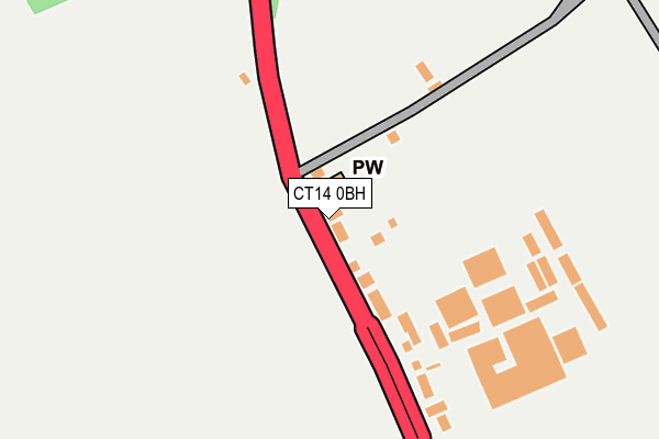 CT14 0BH map - OS OpenMap – Local (Ordnance Survey)