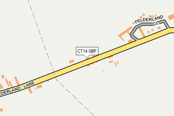 CT14 0BP map - OS OpenMap – Local (Ordnance Survey)