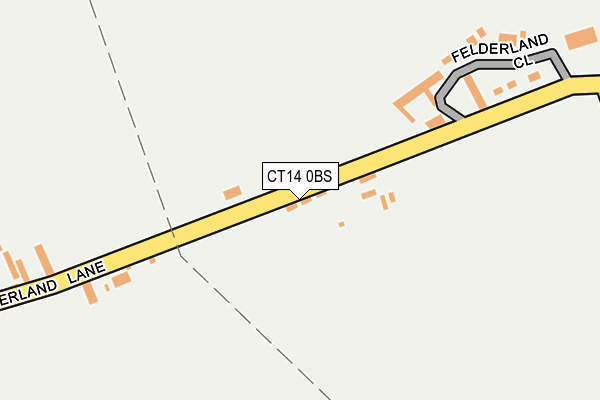 CT14 0BS map - OS OpenMap – Local (Ordnance Survey)