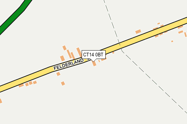 CT14 0BT map - OS OpenMap – Local (Ordnance Survey)