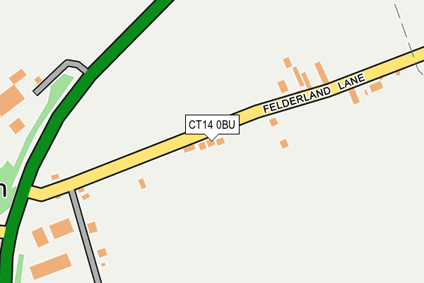 CT14 0BU map - OS OpenMap – Local (Ordnance Survey)