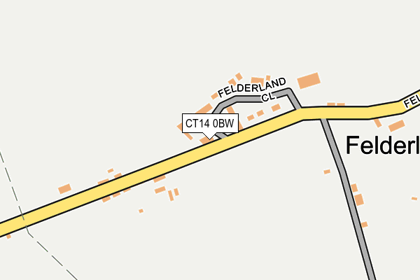 CT14 0BW map - OS OpenMap – Local (Ordnance Survey)