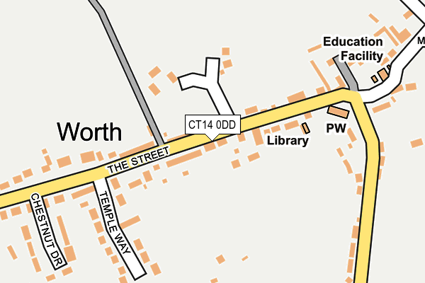 CT14 0DD map - OS OpenMap – Local (Ordnance Survey)
