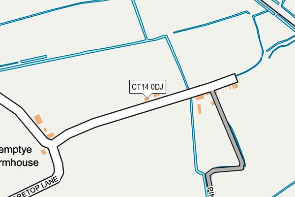 CT14 0DJ map - OS OpenMap – Local (Ordnance Survey)