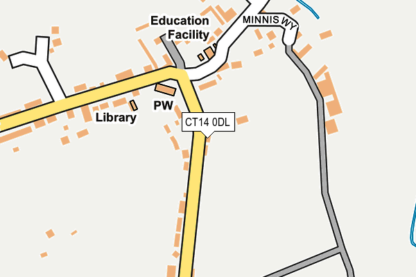 CT14 0DL map - OS OpenMap – Local (Ordnance Survey)