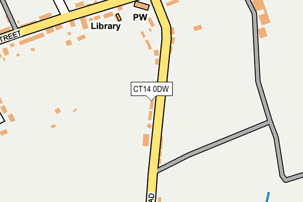 CT14 0DW map - OS OpenMap – Local (Ordnance Survey)