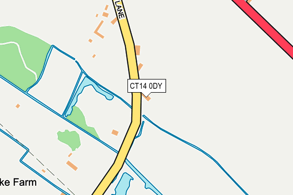 CT14 0DY map - OS OpenMap – Local (Ordnance Survey)