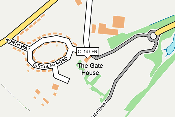 CT14 0EN map - OS OpenMap – Local (Ordnance Survey)